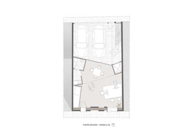 Home-studio in a fisherman's district built with locally-sourced stone. Against architectural banality and the loss of traditions