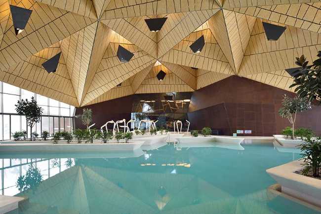 Termalija Family Wellness inspirado en las estructuras vernáculas