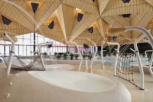 Termalija Family Wellness inspirado en las estructuras vernáculas