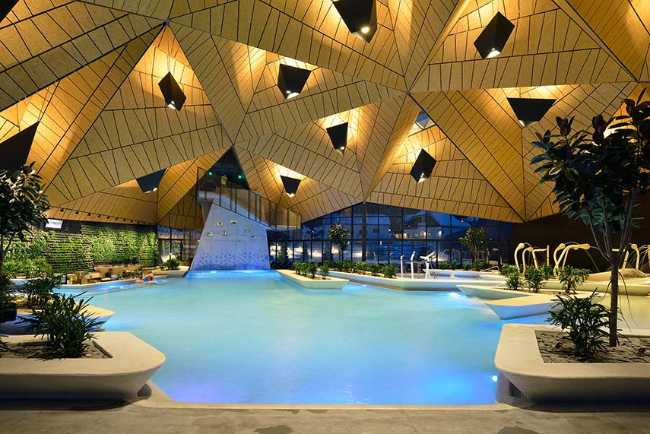 Termalija Family Wellness inspirado en las estructuras vernáculas