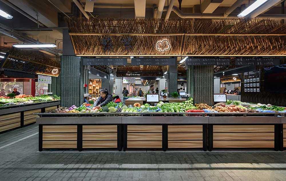 Mengxi Food Market by Julu Foods Group. A market as a warm space for the citizens of Shanghai