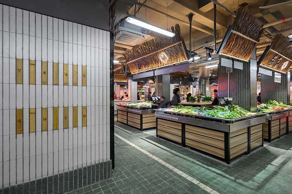 Mengxi Food Market by Julu Foods Group. A market as a warm space for the citizens of Shanghai