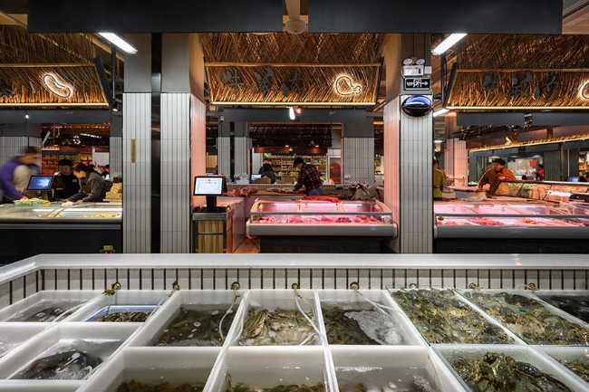 Mengxi Food Market by Julu Foods Group. A market as a warm space for the citizens of Shanghai