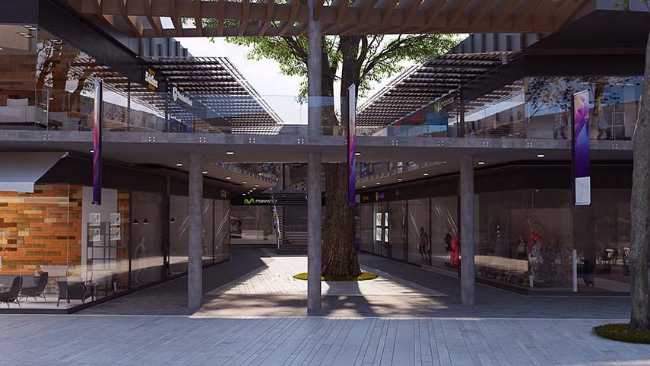 Volumes and materials that dialogue with the urban fabric for the Nuevo Quilmes Plaza Shopping Center