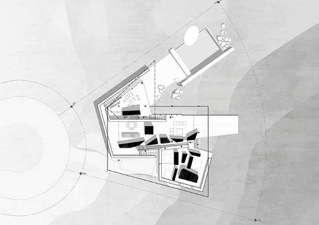 House 388 where the functions of living are free and interconnected: staying and moving, inside and outside
