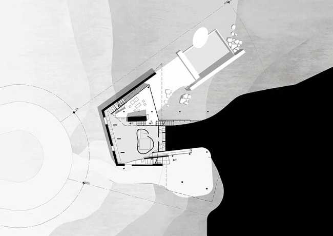 House 388 where the functions of living are free and interconnected: staying and moving, inside and outside