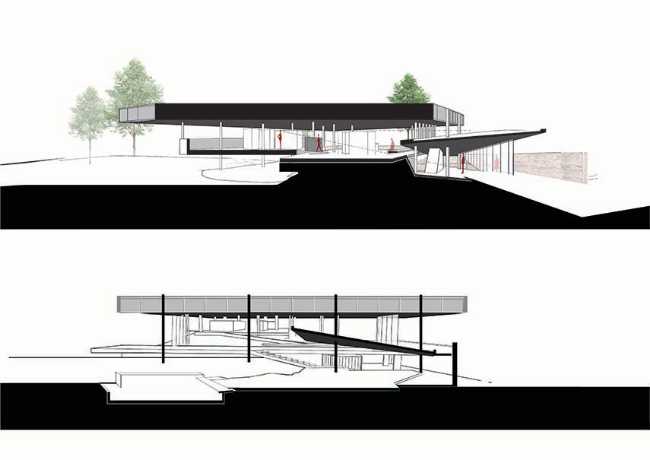 House 388 where the functions of living are free and interconnected: staying and moving, inside and outside