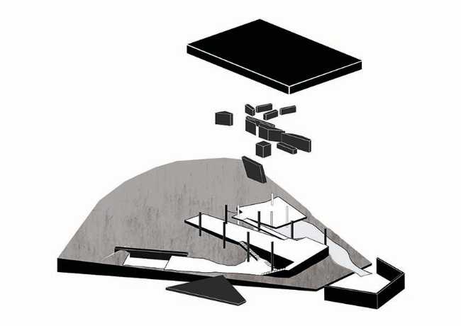 House 388 where the functions of living are free and interconnected: staying and moving, inside and outside