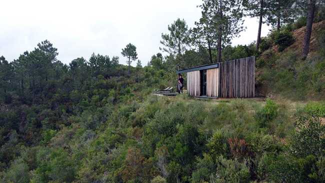 O'Casella prefabricated wooden cabin. Fully immersing in nature while maintaining comfort and protection