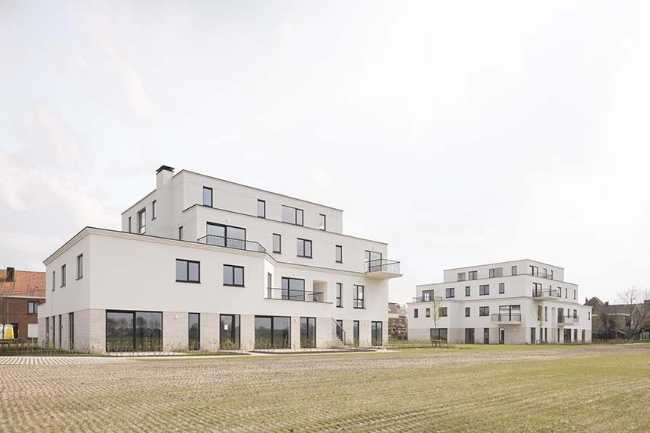 Heerweg Residential Buildings. Twenty-eight housing units in two dynamic volumes