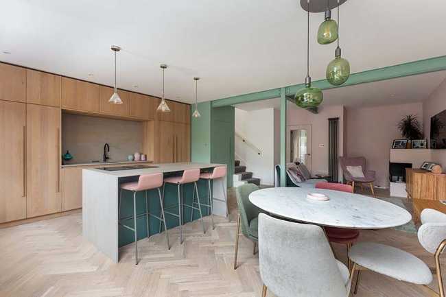 Renovation of a 1950s Terraced House. A new layout to create spaces for being together