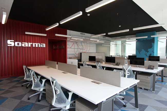 Realization of the new dynamic and contemporary Soarma offices