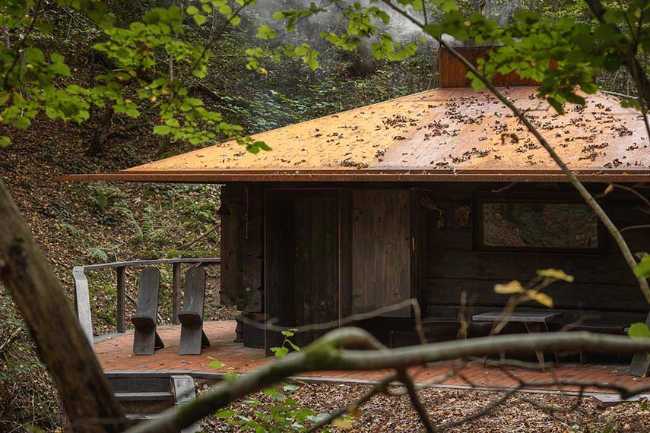 Cabañas y saunas de la tradición letona en el Ziedlejas Wellness Resort