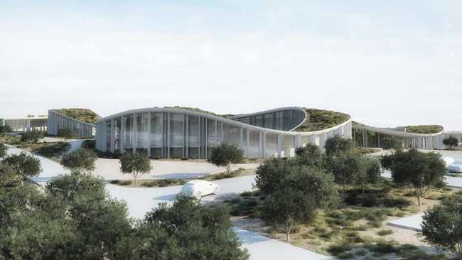 Roof gardens and green oases at the Tetusa Oasis Thermal Resort in Turkey