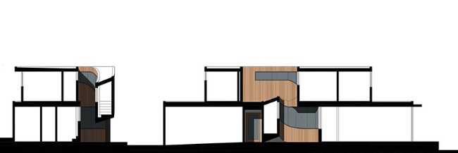 Villa at Sunset Terrace created around a vortex space