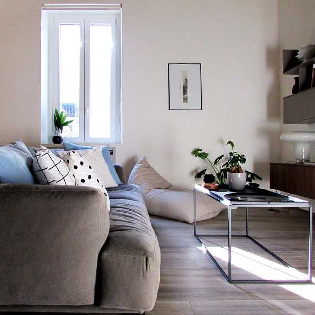 Recuperación del edificio en via Matteotti 189. Líneas puras y frescos