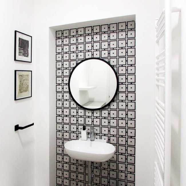 Recuperación del edificio en via Matteotti 189. Líneas puras y frescos