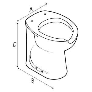 INODORO CON APERTURA FRONTAL