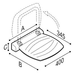 ASIENTO DE DUCHA ABATIBLE