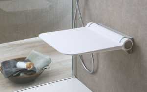 FOLDABLE AND REMOVABLE SHOWER SEAT