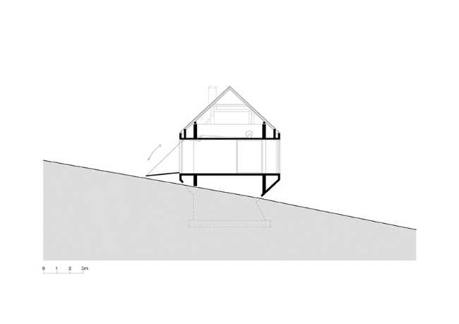 Konieczny's Ark : Une maison intégrée au paysage dans les montagnes