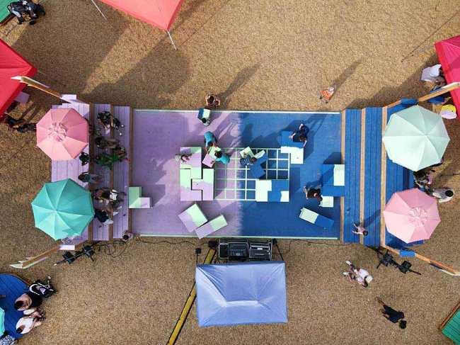 LUMI is a game, urban area for events, pop universe where to relax