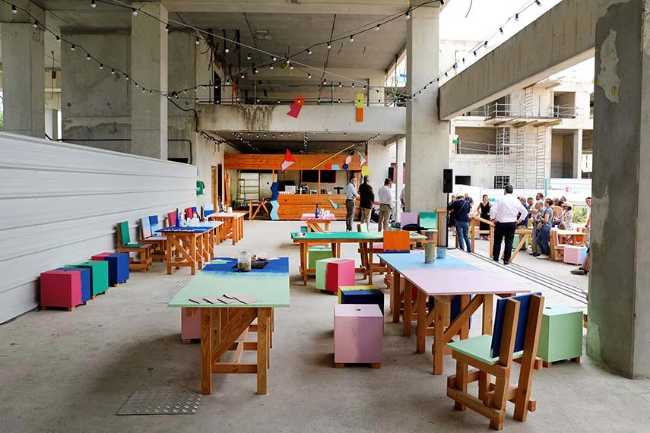 LUMI is a game, urban area for events, pop universe where to relax