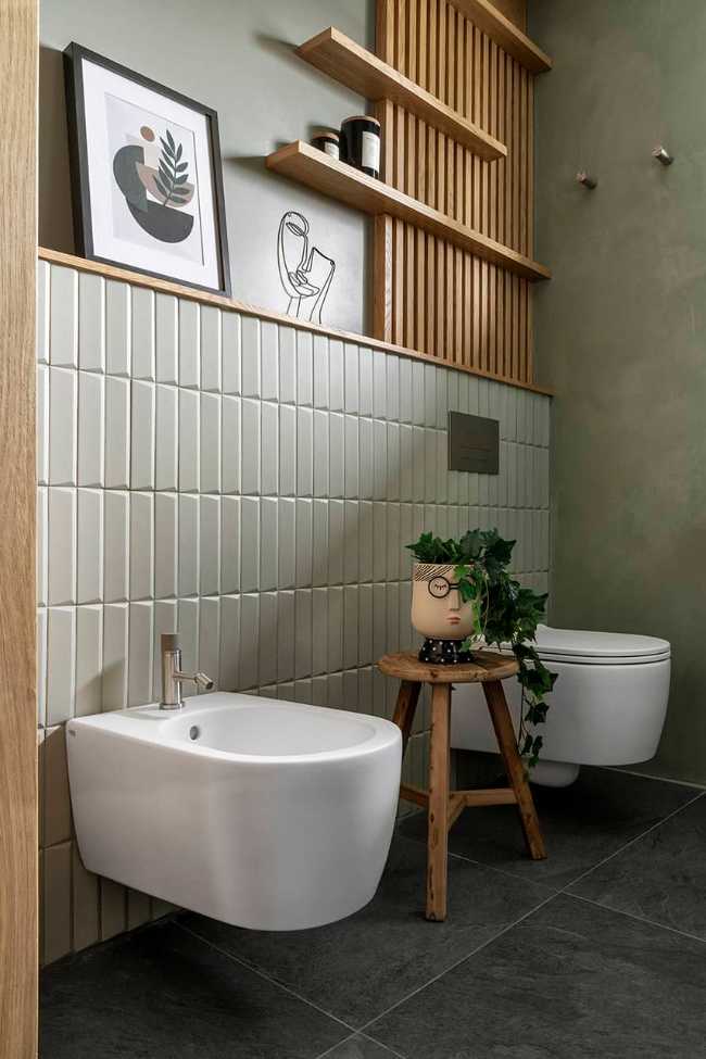 Materia e colore per un mini appartamento a Milano