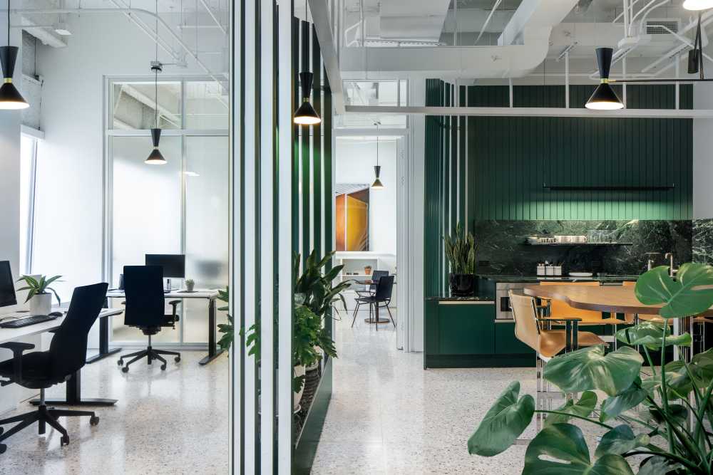 Consulado suizo de Chicago, el proyecto de diseño de interiores inspirado en la arquitectura orgánica de Otto Kolb.