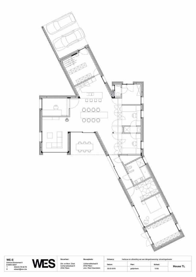 Reestructuración de la Casa TL: de bungalow simple a vivienda.