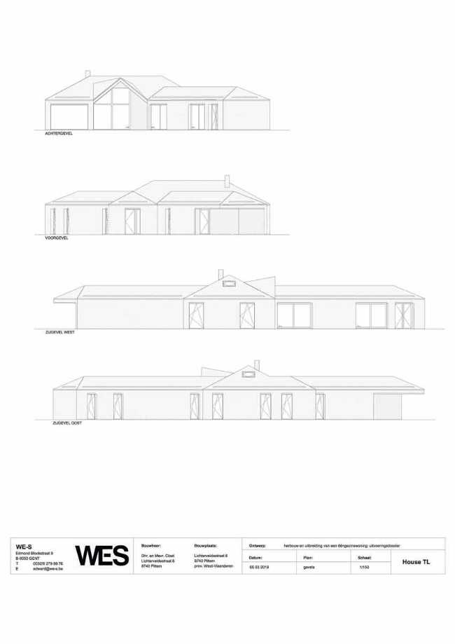 Reestructuración de la Casa TL: de bungalow simple a vivienda.
