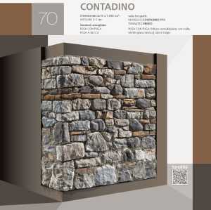 Stone cladding with spontaneous profile Moniga Geopietra