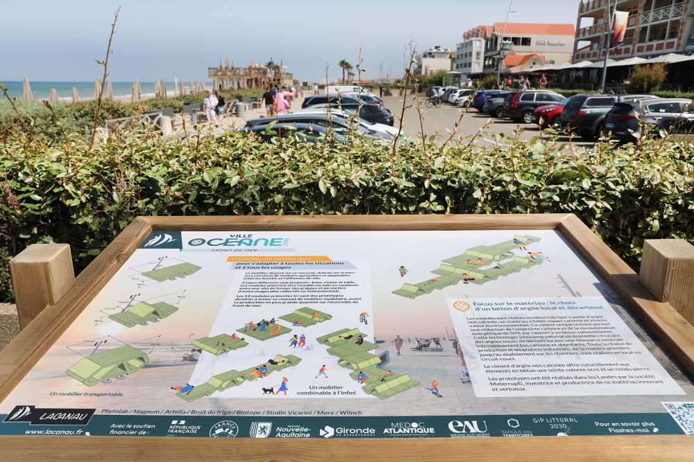 Lacanau Bench, the prototype of sustainable modular urban furniture