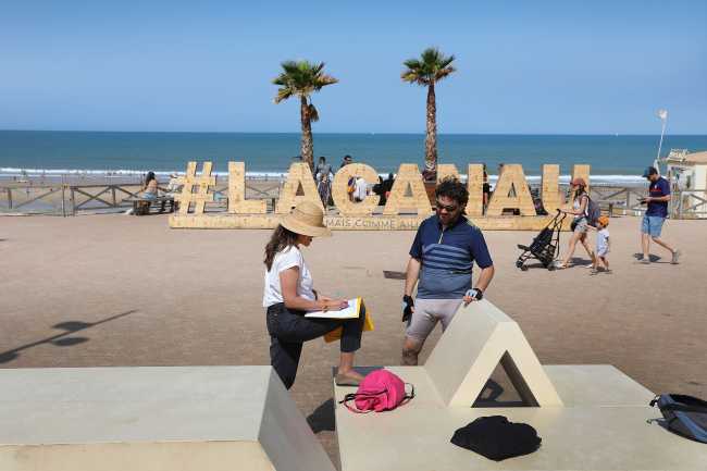 Lacanau Bench, the prototype of sustainable modular urban furniture