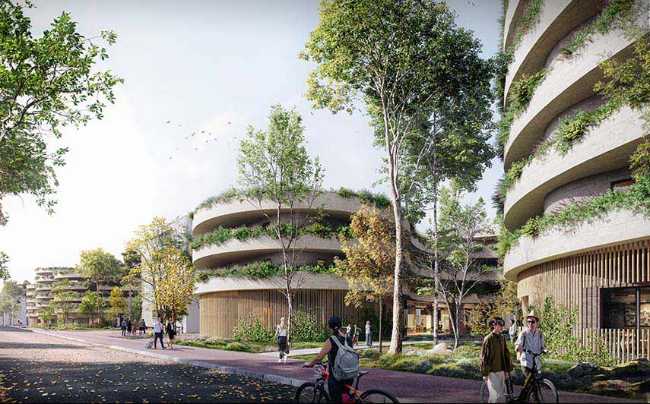 Nuevas conexiones entre el hogar y el entorno en Le mail en Vélizy-Villacoublay