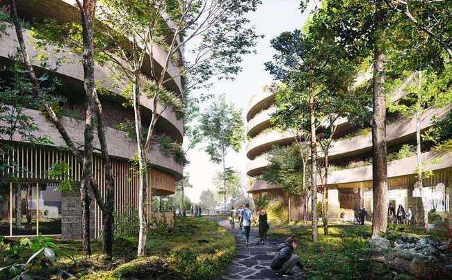 Nuevas conexiones entre el hogar y el entorno en Le mail en Vélizy-Villacoublay