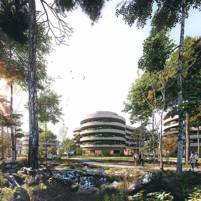 Nuevas conexiones entre el hogar y el entorno en Le mail en Vélizy-Villacoublay