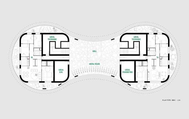 Nuevas conexiones entre el hogar y el entorno en Le mail en Vélizy-Villacoublay
