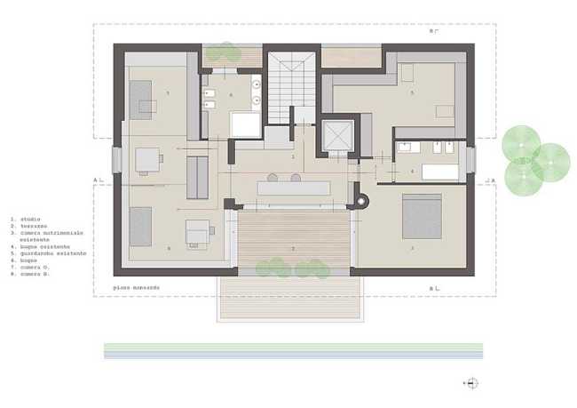 Intérieur pour la Maison SC. Ramener à la maison la sensation de surprise