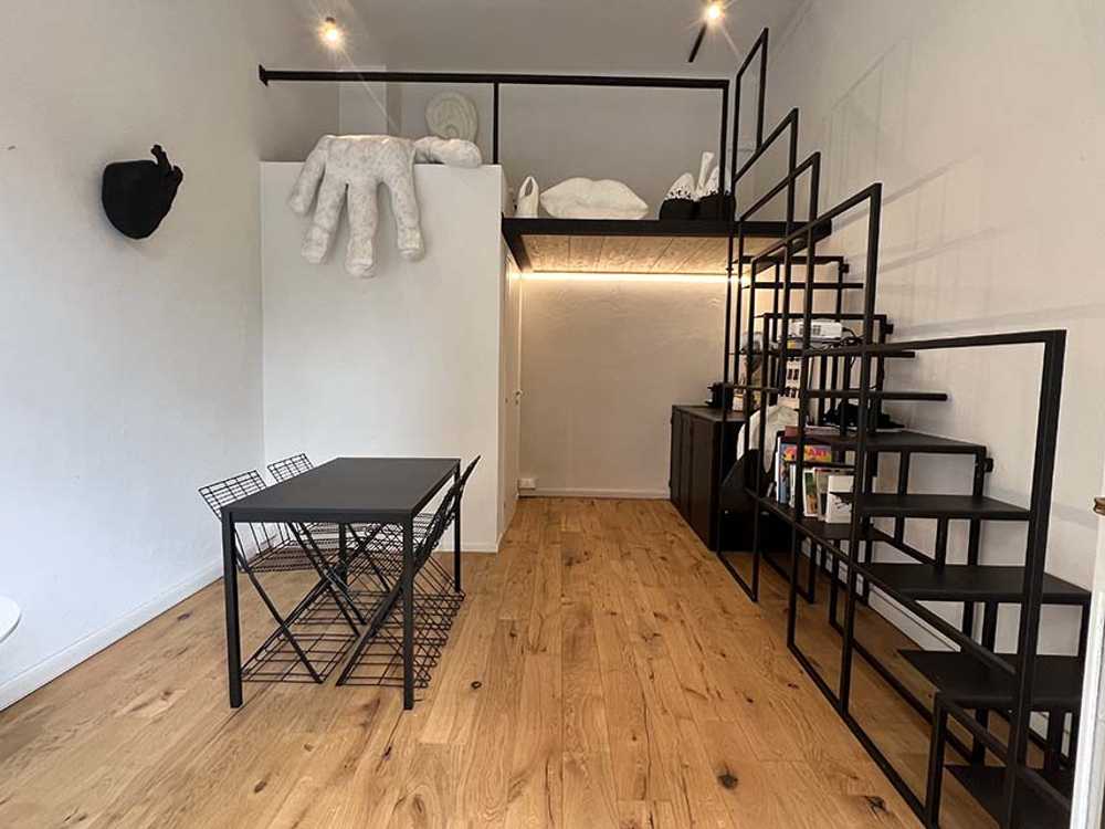 The papier-mâché sculptures in Antonella Paglialonga's set design.