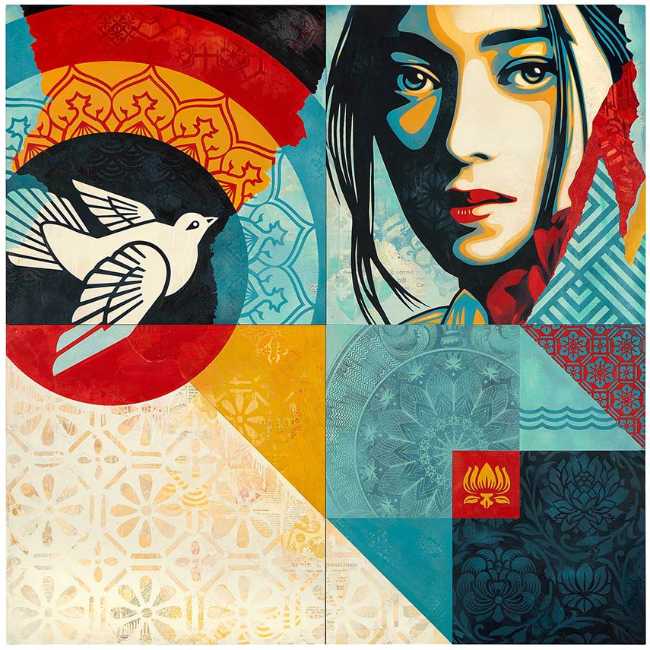 L'univers artistique de Shepard Fairey, Obey exposé à Milan.