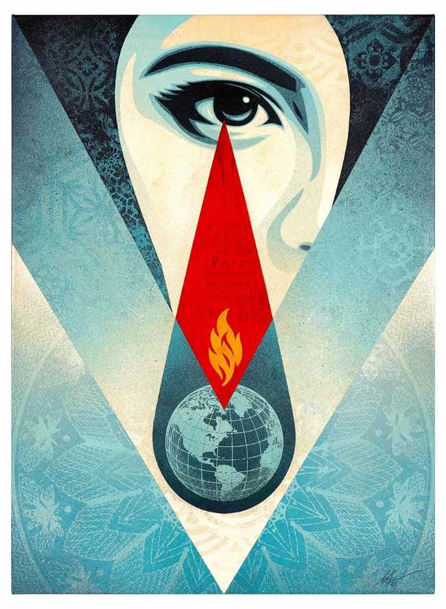 L'univers artistique de Shepard Fairey, Obey exposé à Milan.