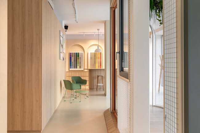 Innovation and sustainability on display: the new Domal showroom.