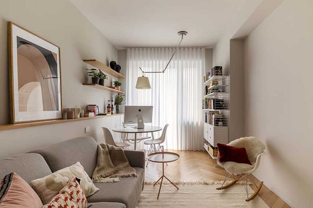Apartment renovation: versatility, style, and character chromatics.
