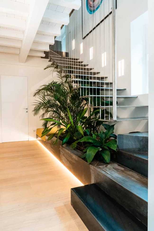 Luz y elegancia pintadas en un lienzo blanco en el ático Casa 0211.