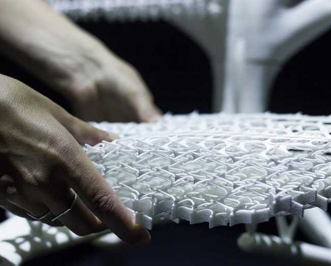Radiolaria. 3D printed chair born from the wisdom of nature