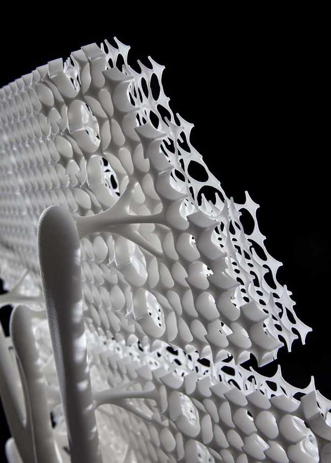 Radiolaria. 3D printed chair born from the wisdom of nature