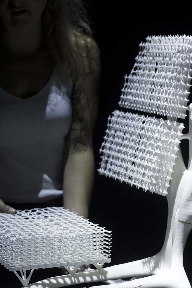 Radiolaria. 3D printed chair born from the wisdom of nature