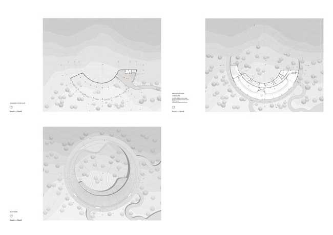 Panda Pavilions: una fusión de arquitectura y paisaje para los osos