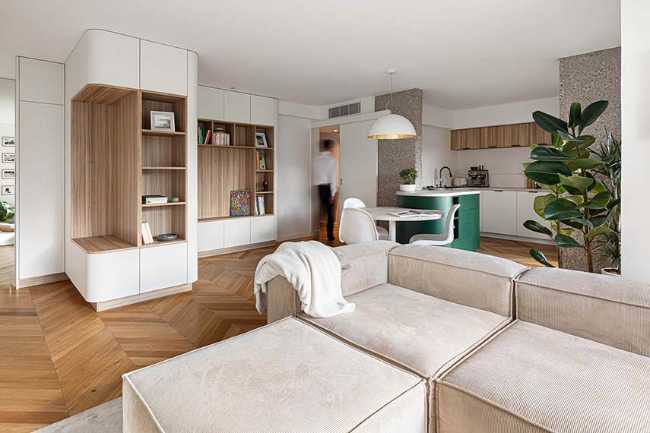 Design to restore space and light in the Quai Du Rhone apartment